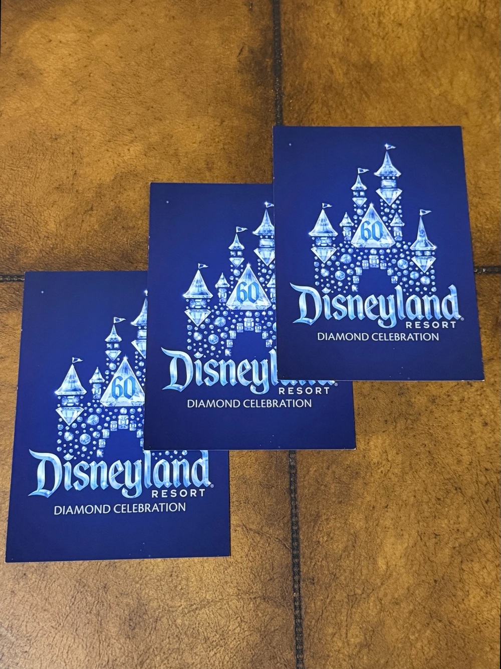NEW DISNEYLAND RESORT DIAMOND CELEBRATION 60th ANNIVERSARY POSTCARDS